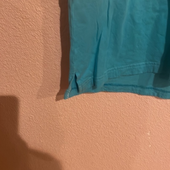 PINK BY VICTORIA SECRET OMBRÉ BLUE V-NECK OVERSIZED T-SHIRT SIZE XS 1A​​​​​​​ - Picture 5 of 6